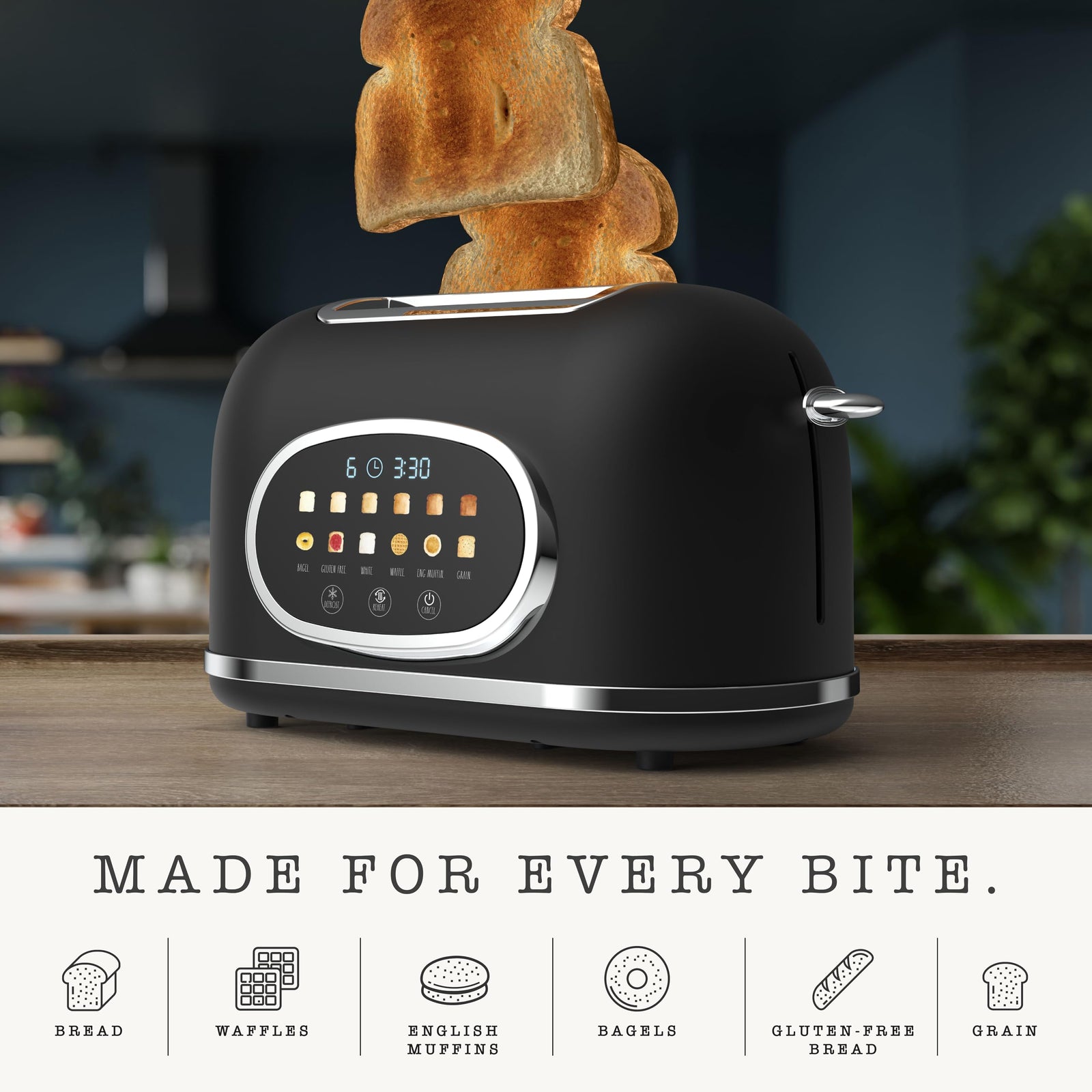 2 Slice Digital Toaster with Touchscreen