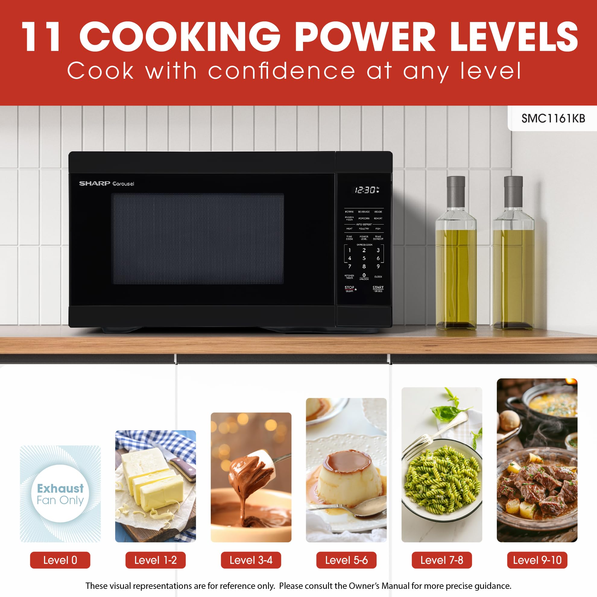 1.1 Cu. Ft. Countertop Microwave Oven