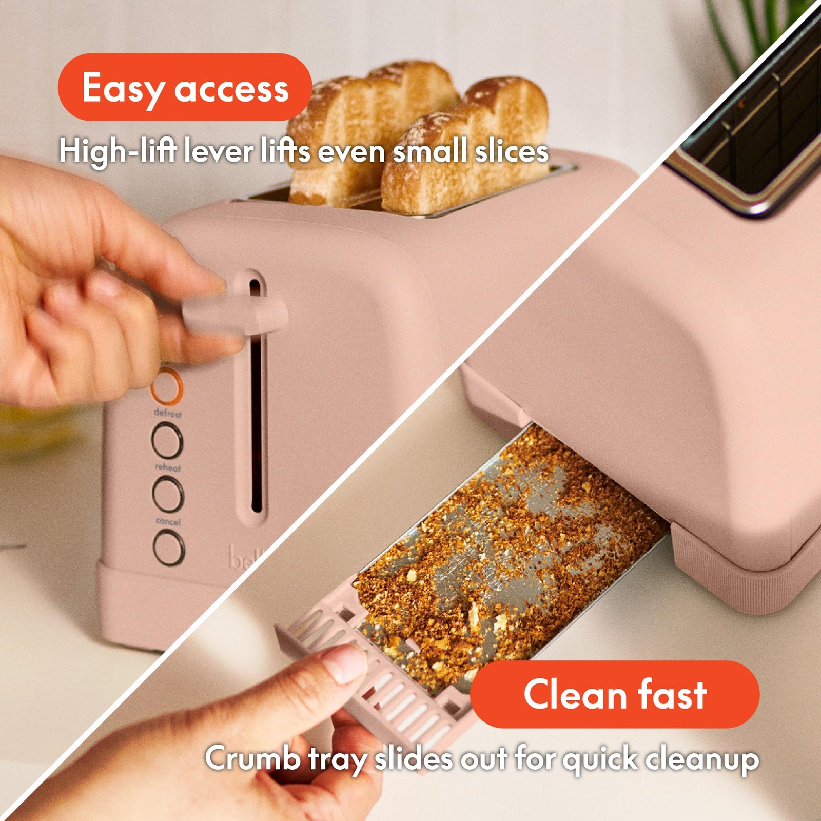 2 Slice Toaster with 6 Shade Settings