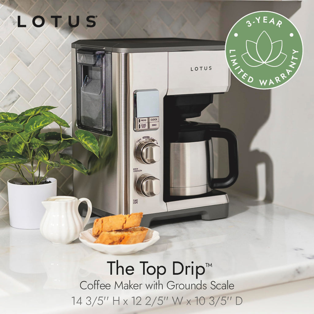 10 Cup Programmable Drip Coffee Maker with Scale