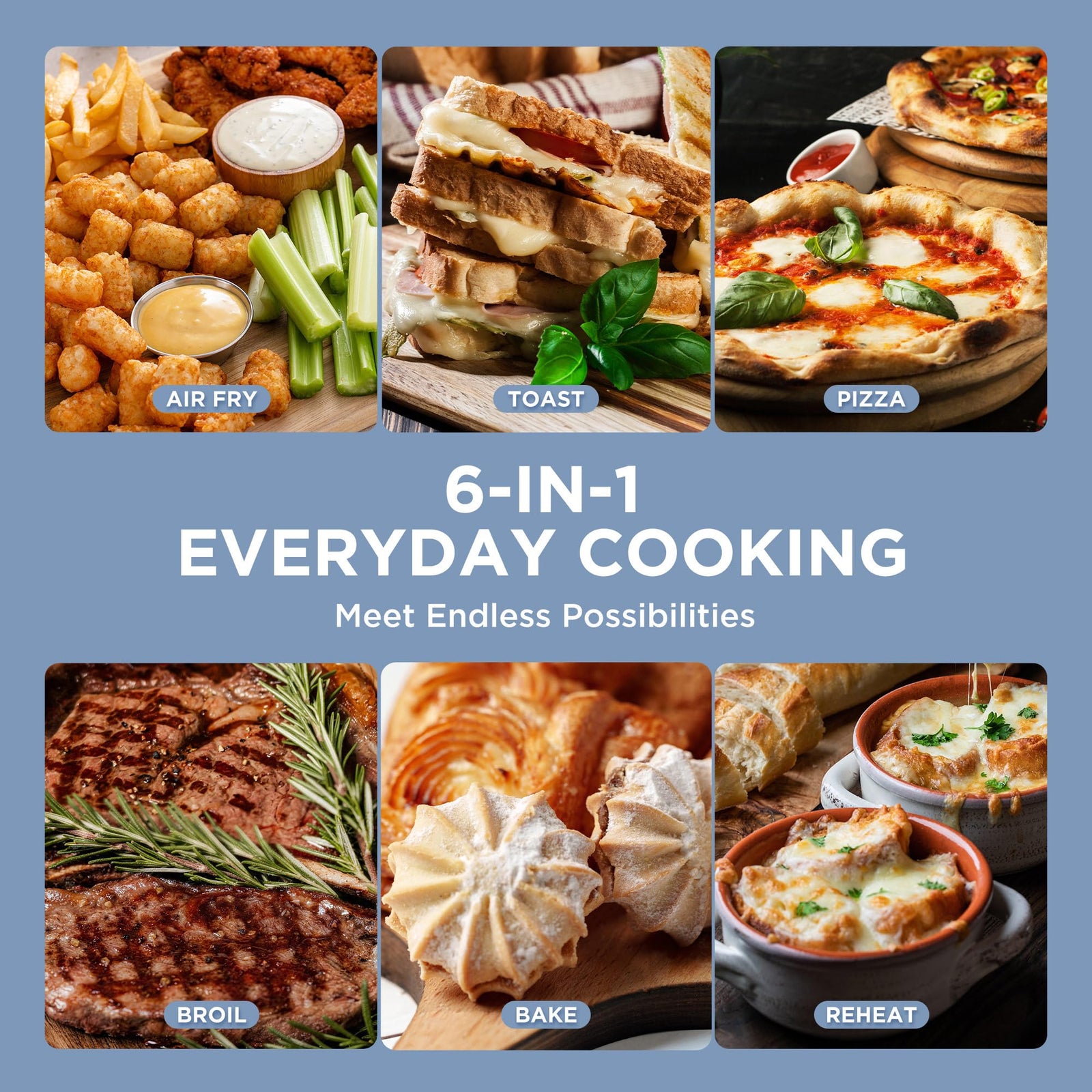 Air Fryer Toaster Oven Combo